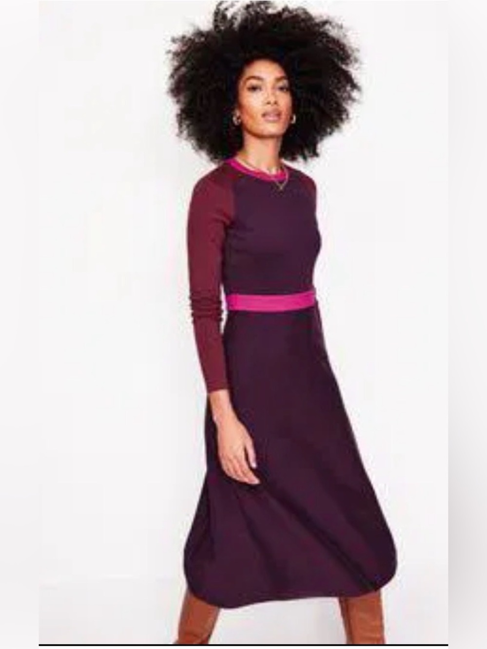 BODEN SAM COLOURBLOCK KNITTED DRESS! - Picture 4 of 11